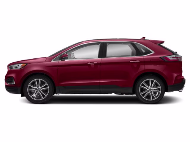 2019 Ruby Red Ford Edge Titanium FWD SUV
