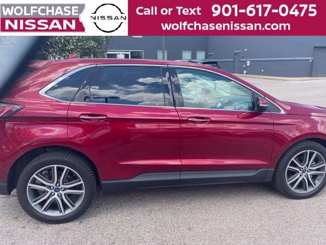 2019 Ruby Red Metallic Ford Edge Titanium FWD SUV