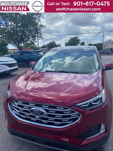 2019 Ruby Red Metallic Ford Edge Titanium FWD SUV