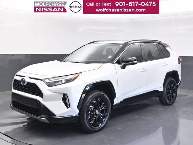 2023 Wind Chill Pearl/Midnight Black Metallic Toyota RAV4 Hybrid XSE AWD SUV