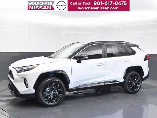 2023 Wind Chill Pearl/Midnight Black Metallic Toyota RAV4 Hybrid XSE AWD SUV