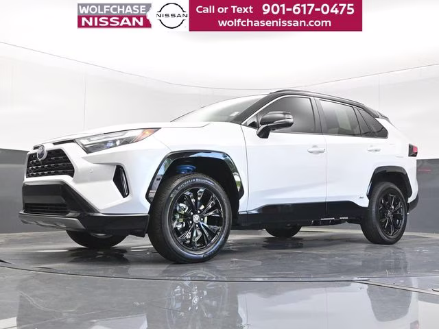 2023 Wind Chill Pearl/Midnight Black Metallic Toyota RAV4 Hybrid XSE AWD SUV