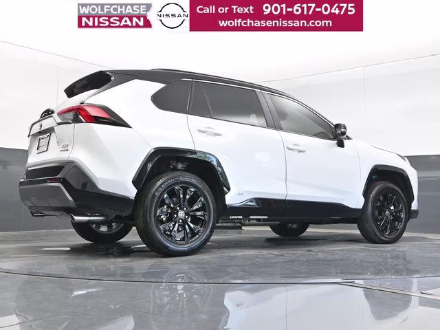 2023 Wind Chill Pearl/Midnight Black Metallic Toyota RAV4 Hybrid XSE AWD SUV