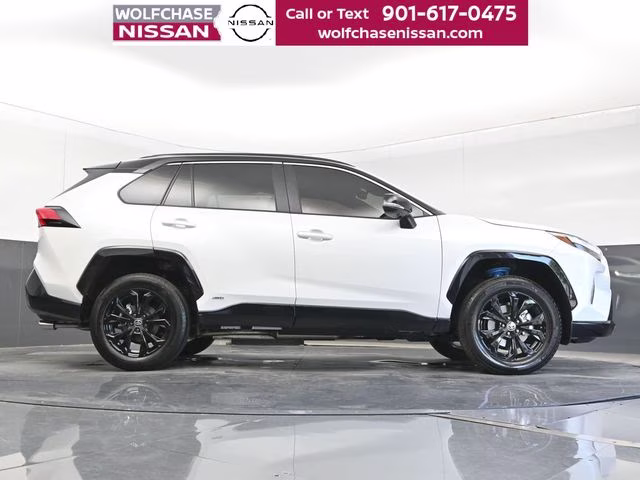 2023 Wind Chill Pearl/Midnight Black Metallic Toyota RAV4 Hybrid XSE AWD SUV