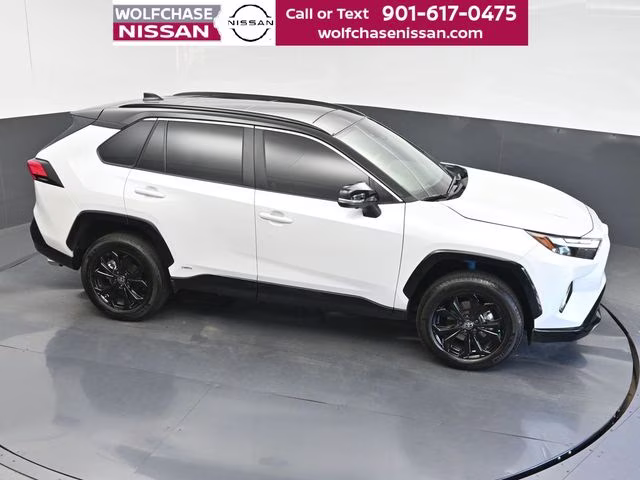 2023 Wind Chill Pearl/Midnight Black Metallic Toyota RAV4 Hybrid XSE AWD SUV