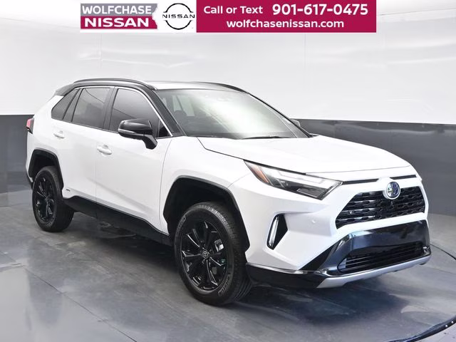 2023 Wind Chill Pearl/Midnight Black Metallic Toyota RAV4 Hybrid XSE AWD SUV