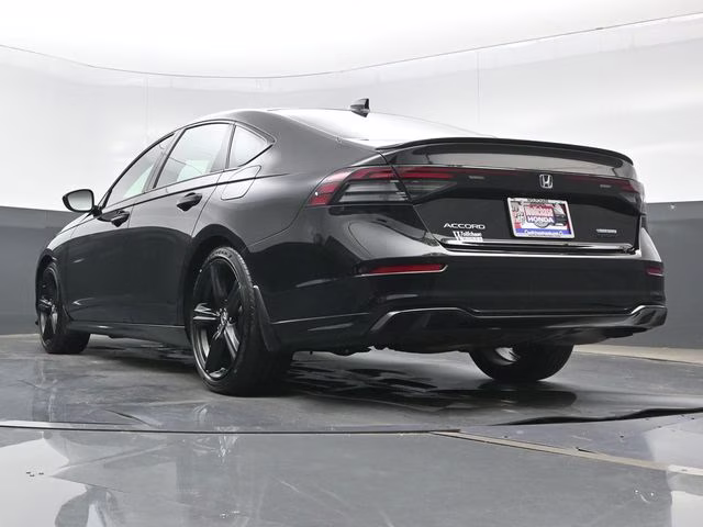 2025 Crystal Black Pearl Honda Accord Hybrid Sport-L FWD Sedan