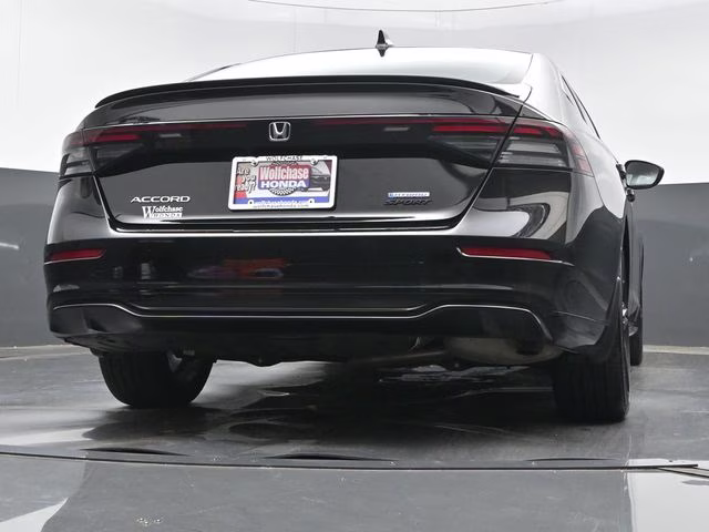 2025 Crystal Black Pearl Honda Accord Hybrid Sport-L FWD Sedan