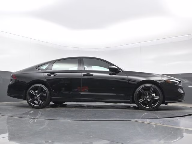 2025 Crystal Black Pearl Honda Accord Hybrid Sport-L FWD Sedan