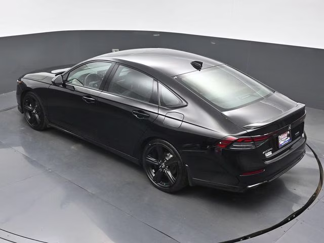 2025 Crystal Black Pearl Honda Accord Hybrid Sport-L FWD Sedan