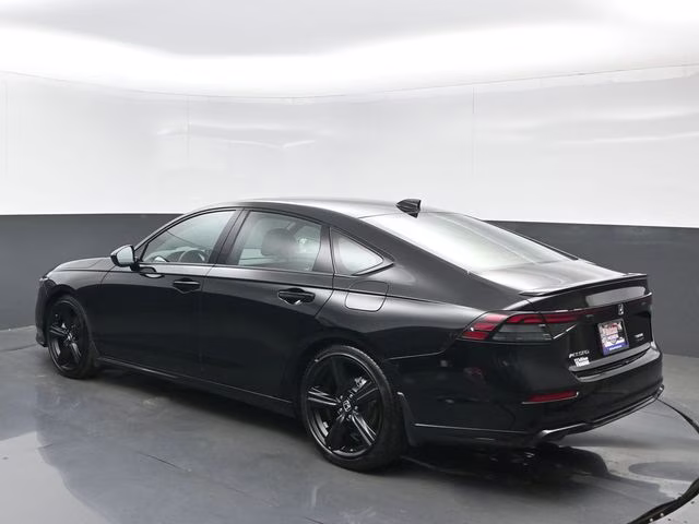2025 Crystal Black Pearl Honda Accord Hybrid Sport-L FWD Sedan