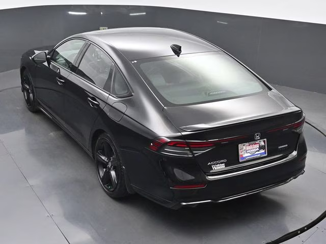 2025 Crystal Black Pearl Honda Accord Hybrid Sport-L FWD Sedan