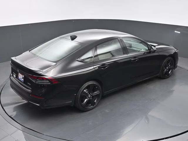 2025 Crystal Black Pearl Honda Accord Hybrid Sport-L FWD Sedan