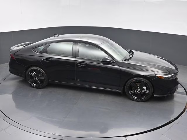2025 Crystal Black Pearl Honda Accord Hybrid Sport-L FWD Sedan