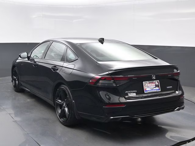 2025 Crystal Black Pearl Honda Accord Hybrid Sport-L FWD Sedan