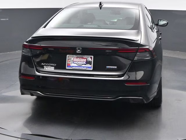 2025 Crystal Black Pearl Honda Accord Hybrid Sport-L FWD Sedan