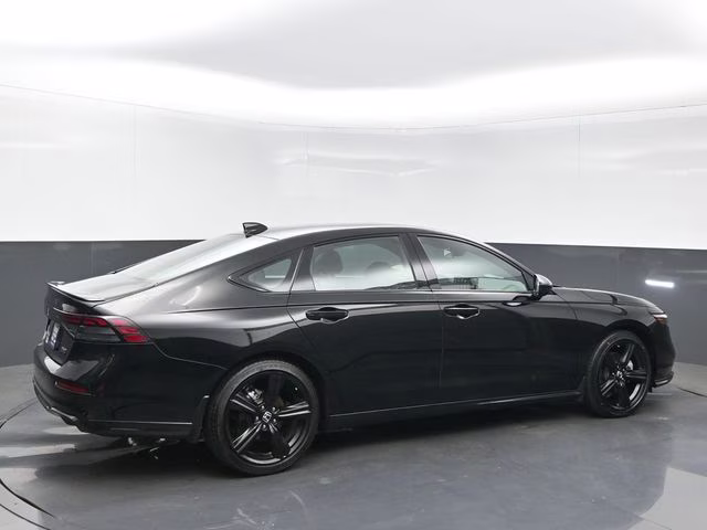 2025 Crystal Black Pearl Honda Accord Hybrid Sport-L FWD Sedan