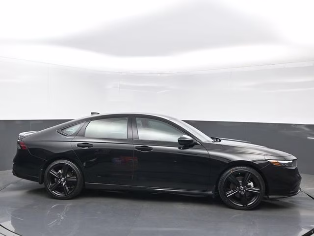 2025 Crystal Black Pearl Honda Accord Hybrid Sport-L FWD Sedan