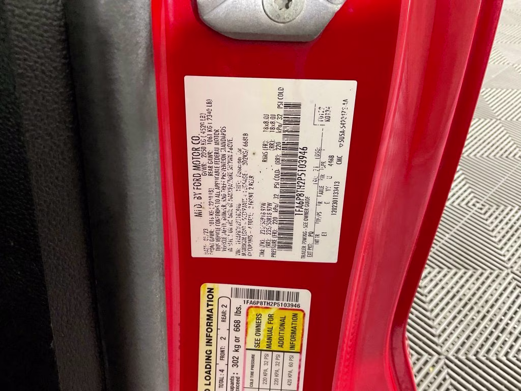 2023 Race Red Ford Mustang EcoBoost Premium RWD Coupe