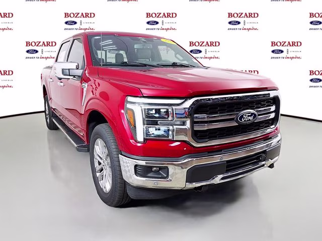 2025 Red Metallic Ford F-150 Lariat 4X4 Truck