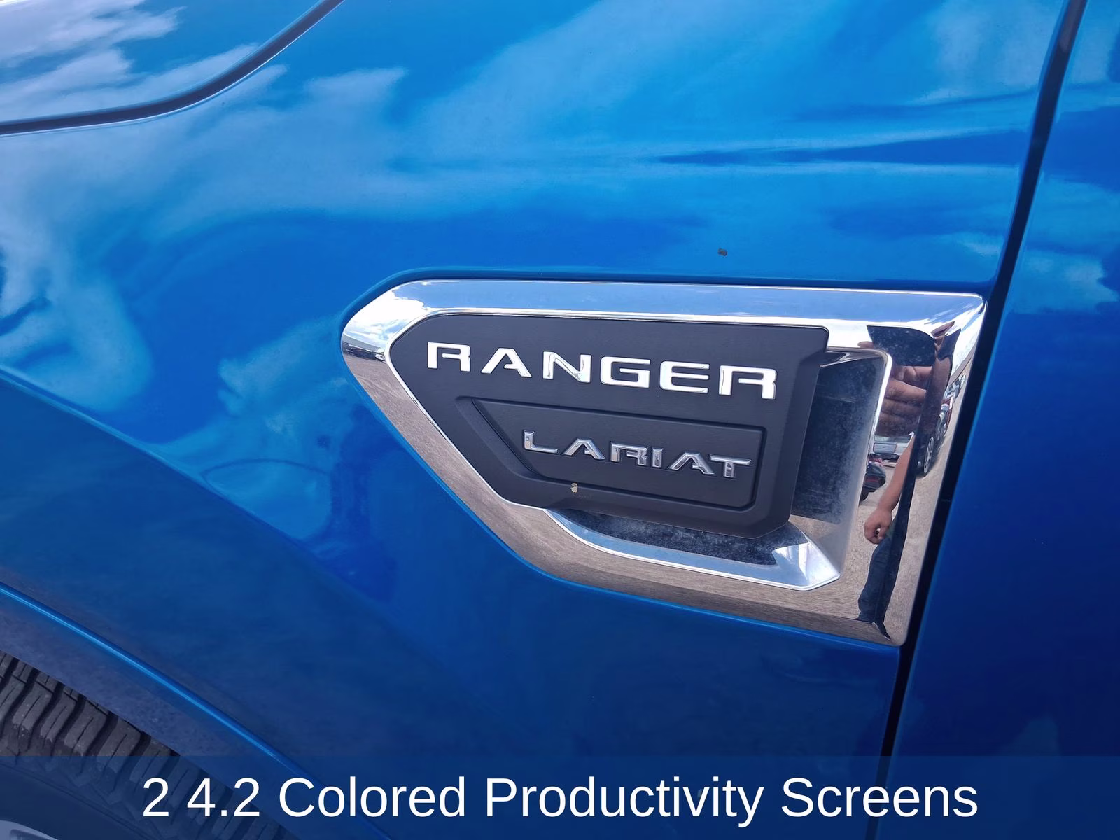2022 Blue Metallic Ford Ranger Lariat 4X4 Truck