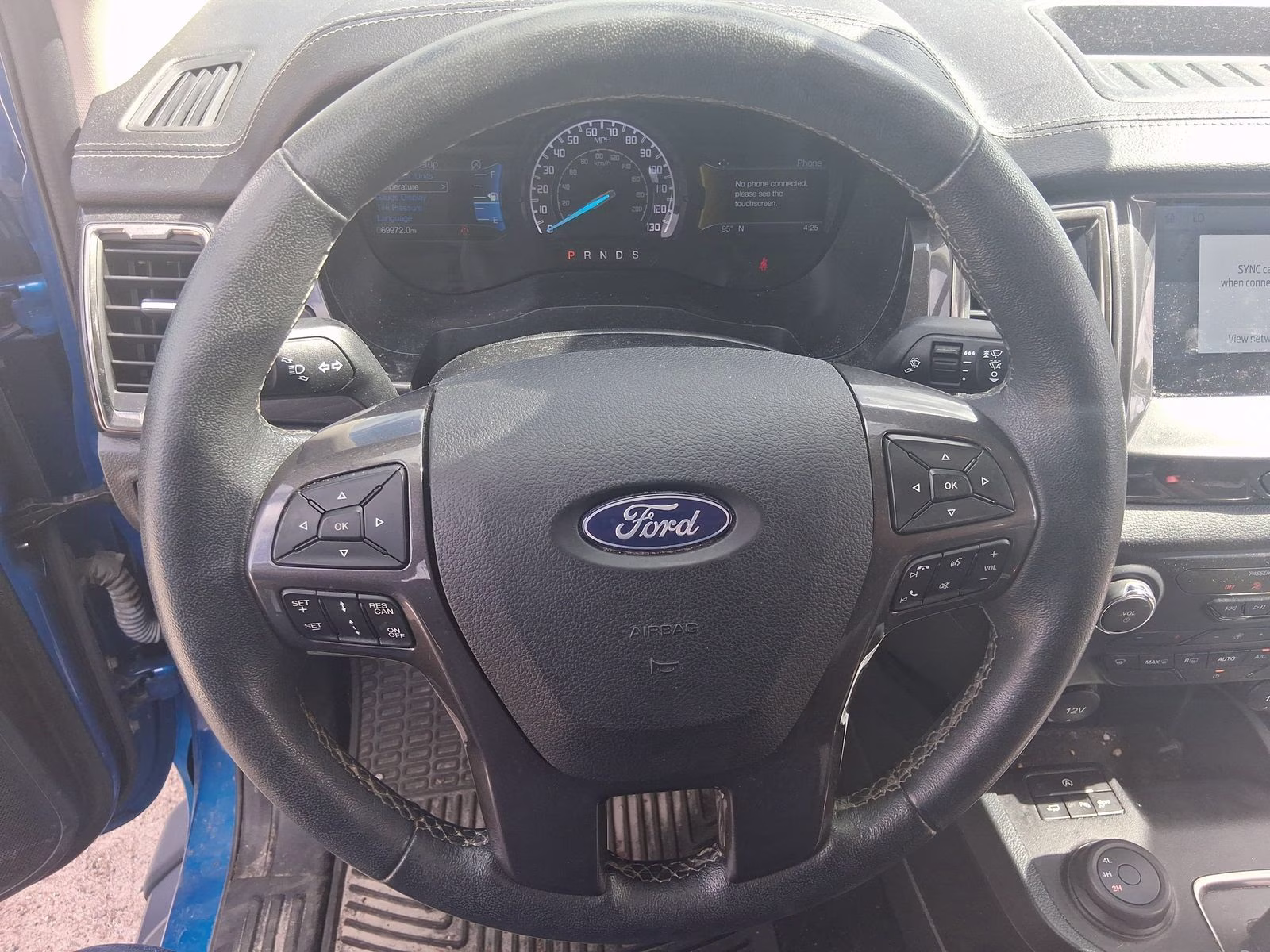 2022 Blue Metallic Ford Ranger Lariat 4X4 Truck