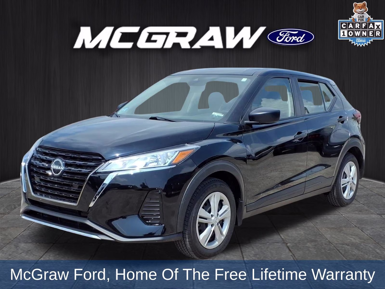 2024 Super Black Nissan Kicks S FWD SUV
