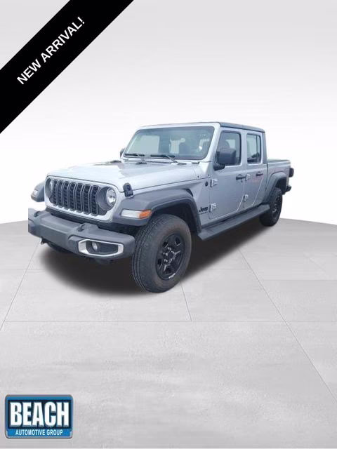 2024 Silver Zynith Clearcoat Jeep Gladiator Sport 4X4 Truck