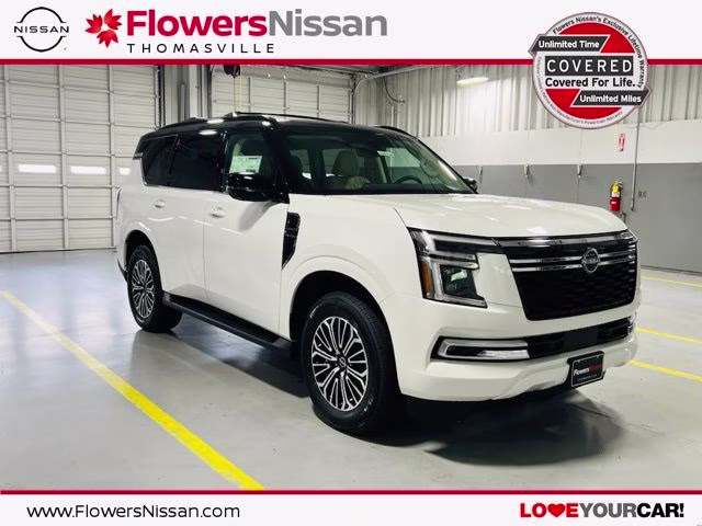 2026 Aspen White/Super Black Nissan Armada Platinum 4X4 SUV