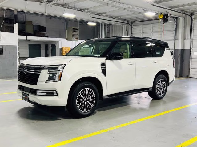 2026 Aspen White/Super Black Nissan Armada Platinum 4X4 SUV