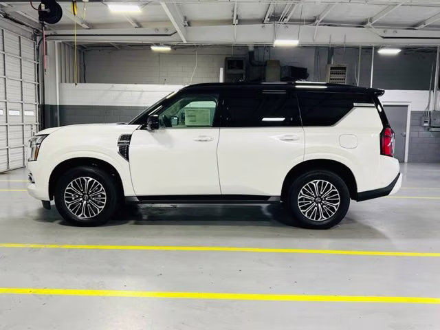 2026 Aspen White/Super Black Nissan Armada Platinum 4X4 SUV