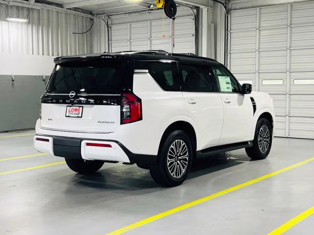 2026 Aspen White/Super Black Nissan Armada Platinum 4X4 SUV