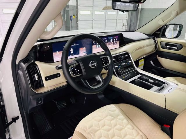 2026 Aspen White/Super Black Nissan Armada Platinum 4X4 SUV