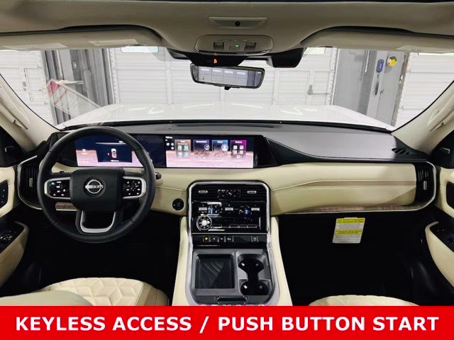 2026 Aspen White/Super Black Nissan Armada Platinum 4X4 SUV