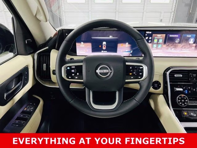 2026 Aspen White/Super Black Nissan Armada Platinum 4X4 SUV