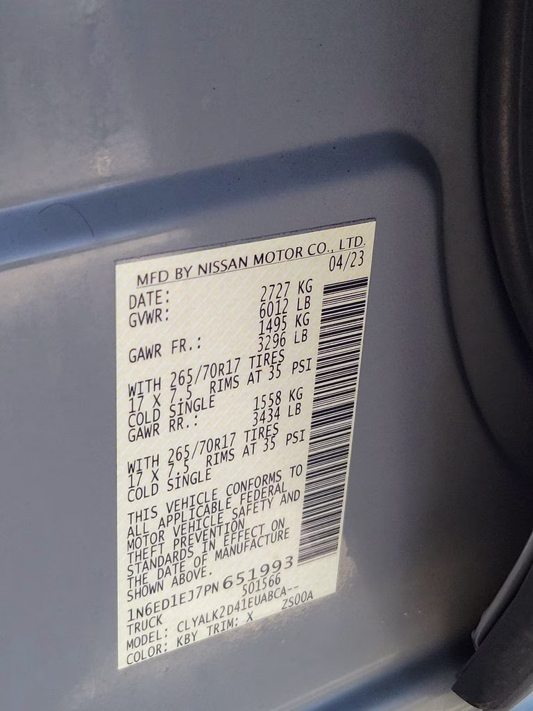 2023 Boulder Gray Pearl Nissan Frontier PRO-X RWD Truck