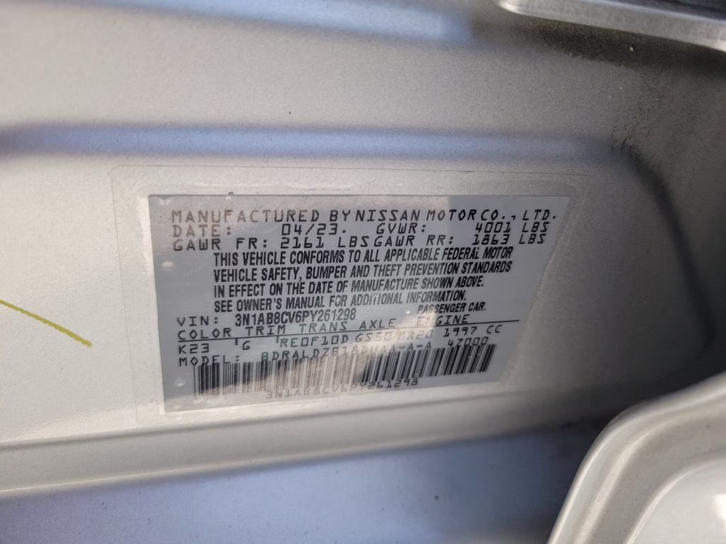 2023 Brilliant Silver Metallic Nissan Sentra SV FWD Sedan