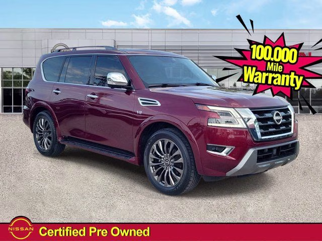 2021 Coulis Red Pearl Nissan Armada Platinum RWD SUV