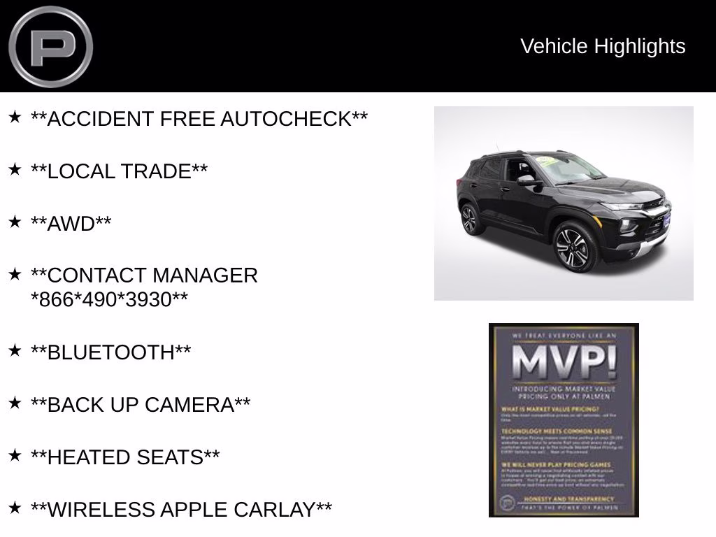 2023 Mosaic Black Metallic Chevrolet Trailblazer LT AWD SUV