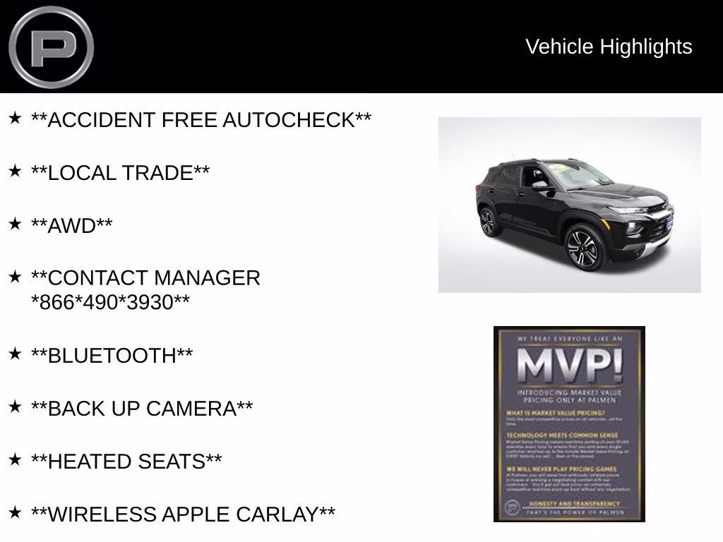 2023 Mosaic Black Metallic Chevrolet Trailblazer LT AWD SUV