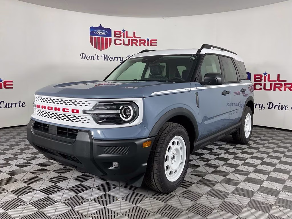 2026 Azure Gray Metallic Ford Bronco Sport Heritage 4X4 SUV