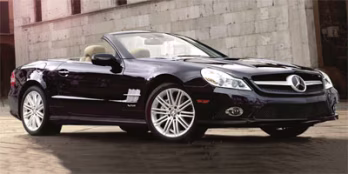 2009 Blue Mercedes-Benz SL-Class SL 550 RWD Convertible
