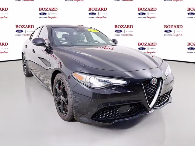 2023 Black Metallic Alfa Romeo Giulia Ti AWD Sedan