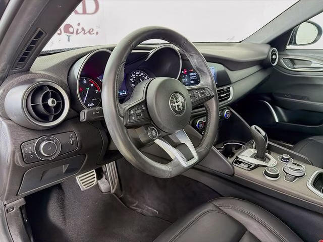 2023 Black Metallic Alfa Romeo Giulia Ti AWD Sedan