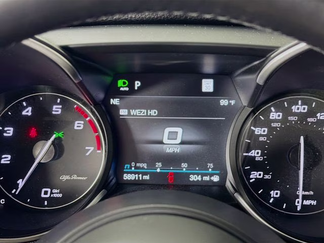 2023 Black Metallic Alfa Romeo Giulia Ti AWD Sedan