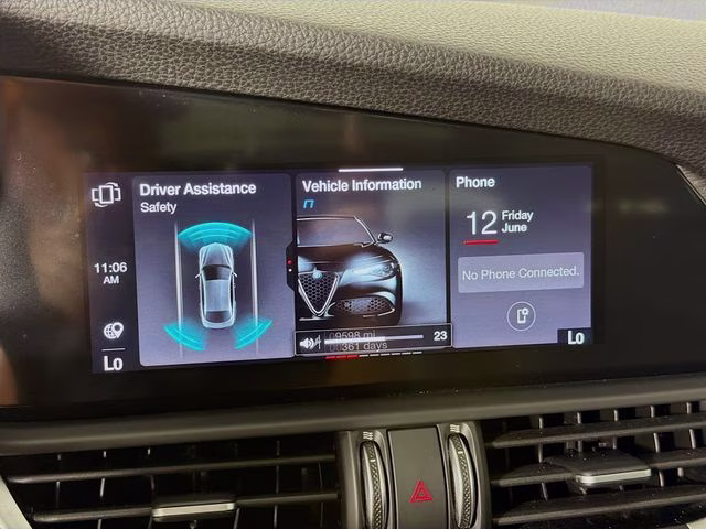 2023 Black Metallic Alfa Romeo Giulia Ti AWD Sedan