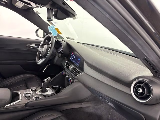2023 Black Metallic Alfa Romeo Giulia Ti AWD Sedan