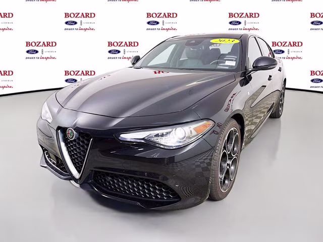 2023 Black Metallic Alfa Romeo Giulia Ti AWD Sedan