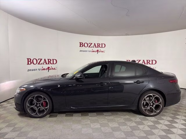 2023 Black Metallic Alfa Romeo Giulia Ti AWD Sedan
