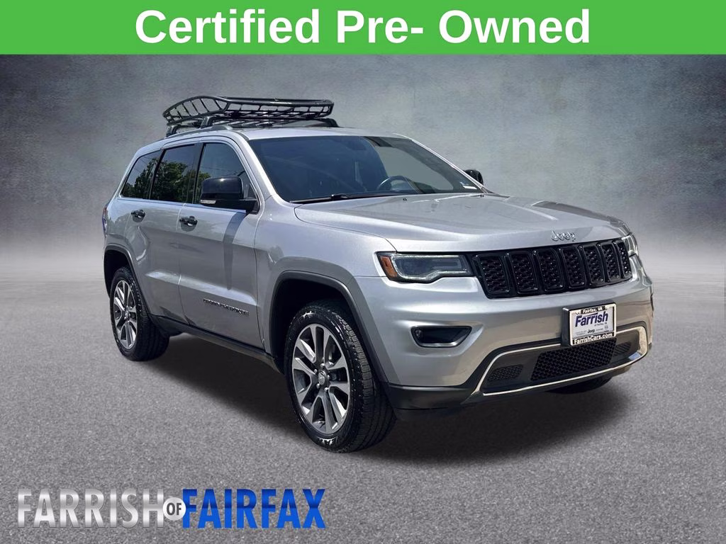 2018 Billet Silver Metallic Clearcoat Jeep Grand Cherokee Limited 4X4 SUV